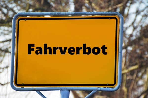 Fahrverbot Straßenschild