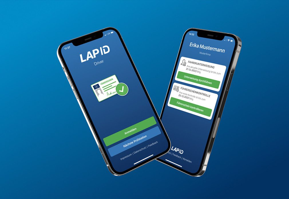 iPhones mit LapID Driver App